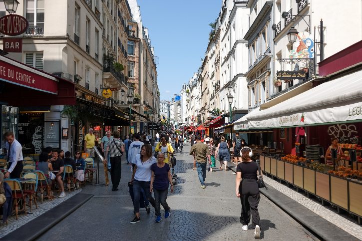 Summer On Rue Montorgueil Paris