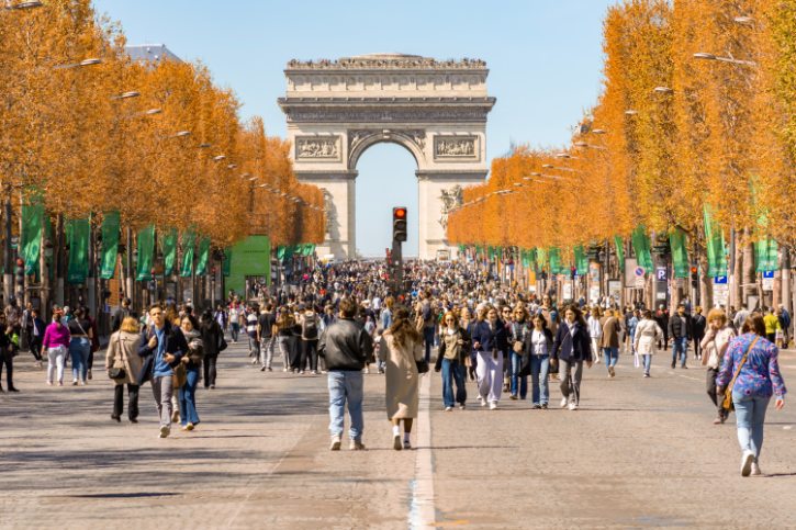 Autumn On Champs Elysees Paris