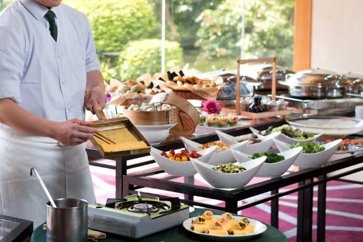 Japanese Hotel Breakfast Buffet