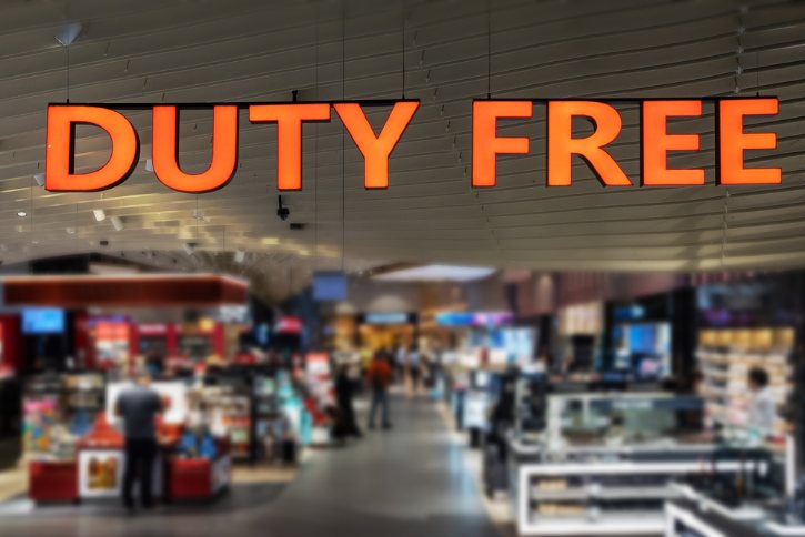 Duty Free Shop At Airport Terminal