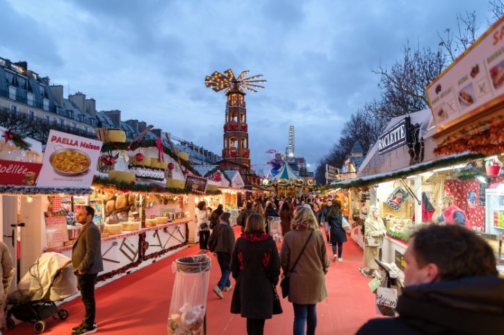 Christmas Market At Tuileries Garden