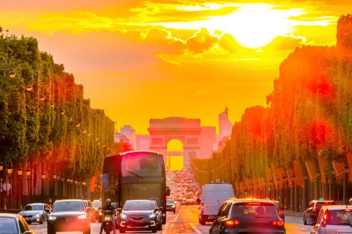 Summer Sunset In Paris