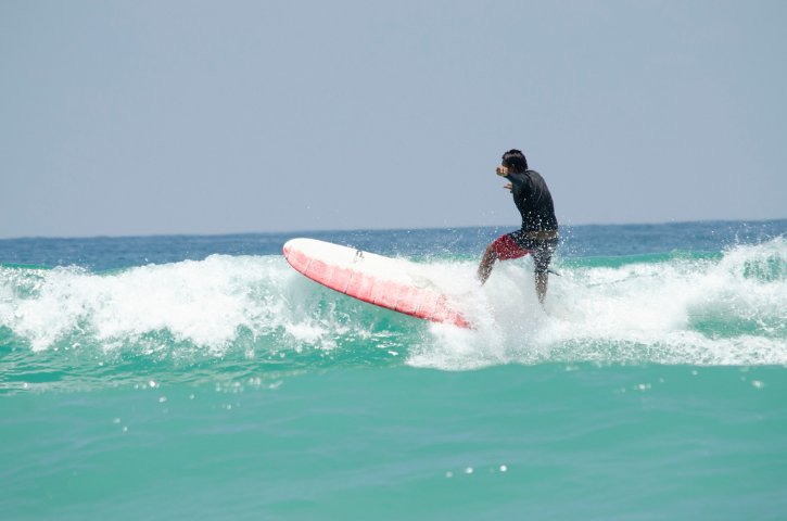 Surfing at Kata Beach