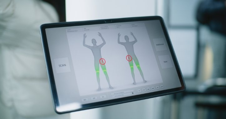 Airport Security Body Scanner Screen