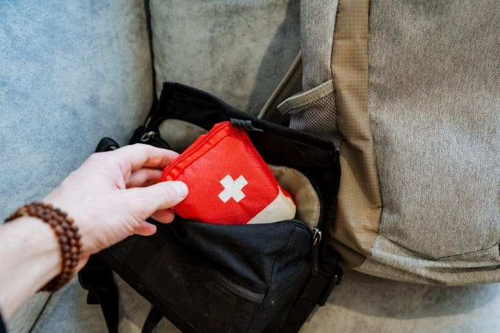 First Aid Kit in Travel Bag