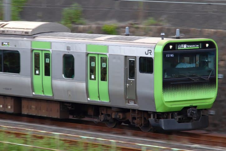 JR Yamanote Line Train in Tokyo