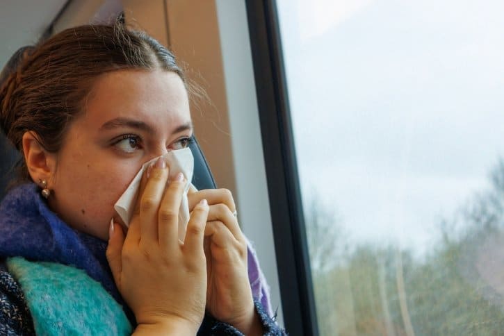 Person Using a Tissue