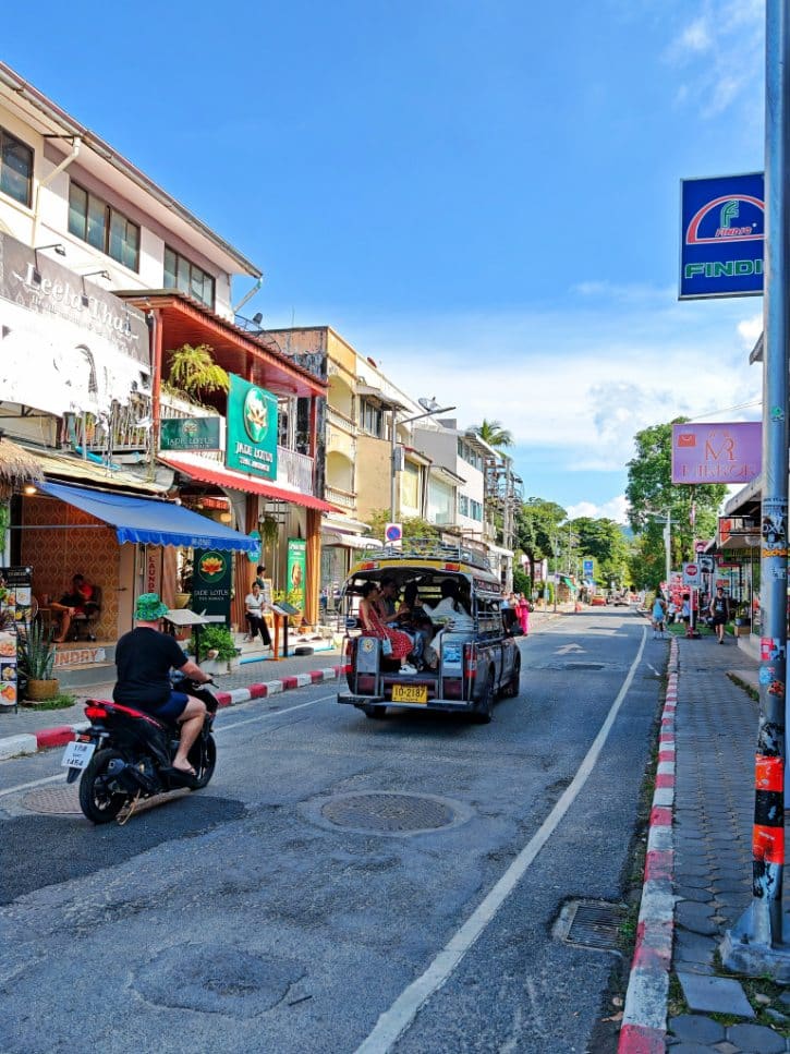Thailand Scooter On City Street