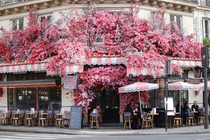 Outdoor Seating at a Paris Cafe
