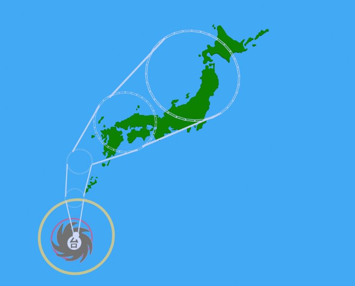Japan Typhoon Path Map