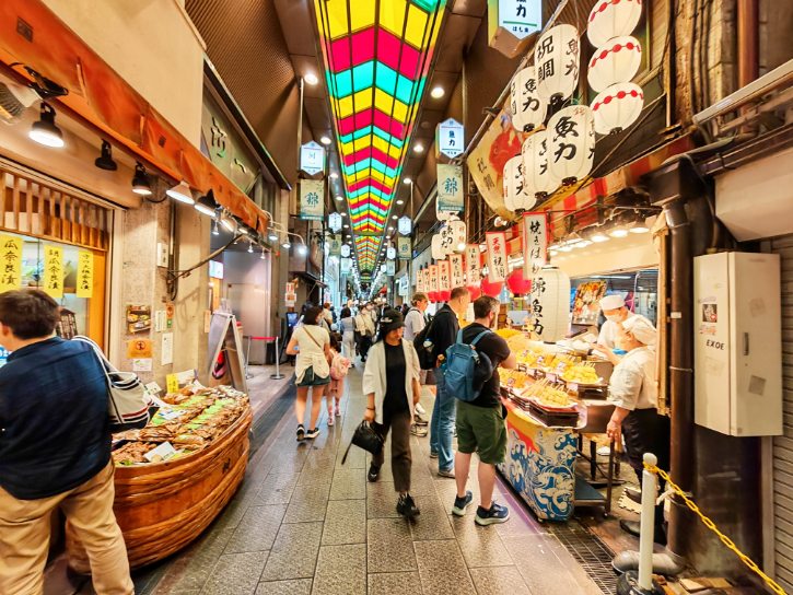 Nishiki Market Kyoto Food Stalls