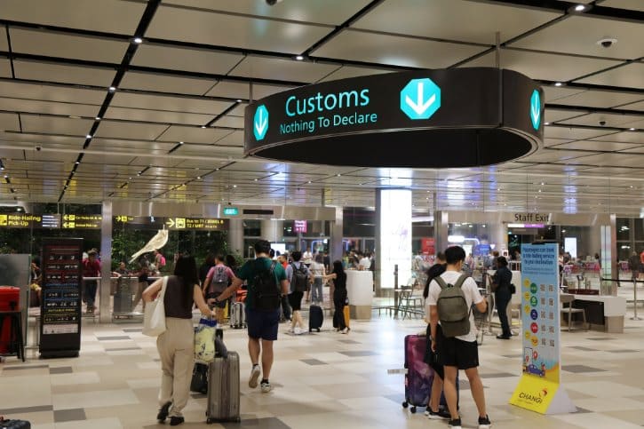 Changi Airport Customs Arrival Hall