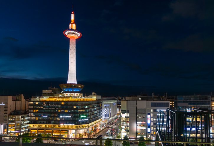 Kyoto Tower Night View