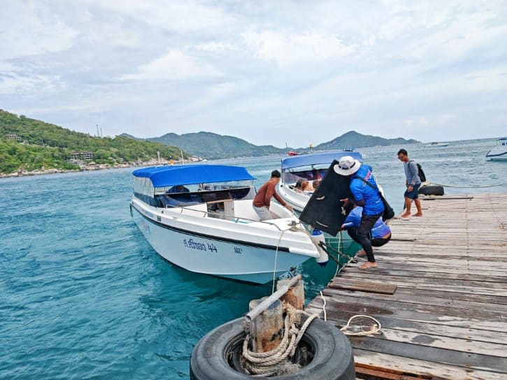 Boat Tour Boarding At Pier