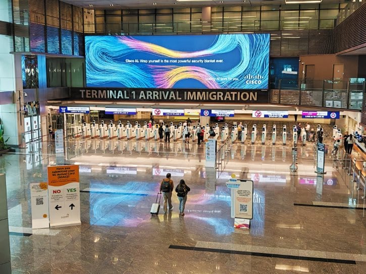 Changi Airport Arrival Immigration Hall