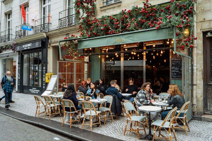 Paris Cafe Outdoor Terrace