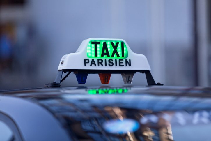 Parisian Taxi Roof Sign