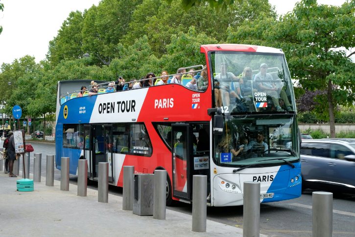 Paris Open Top Tour Bus