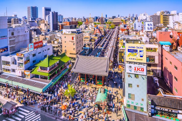 Crowded Sensoji Temple