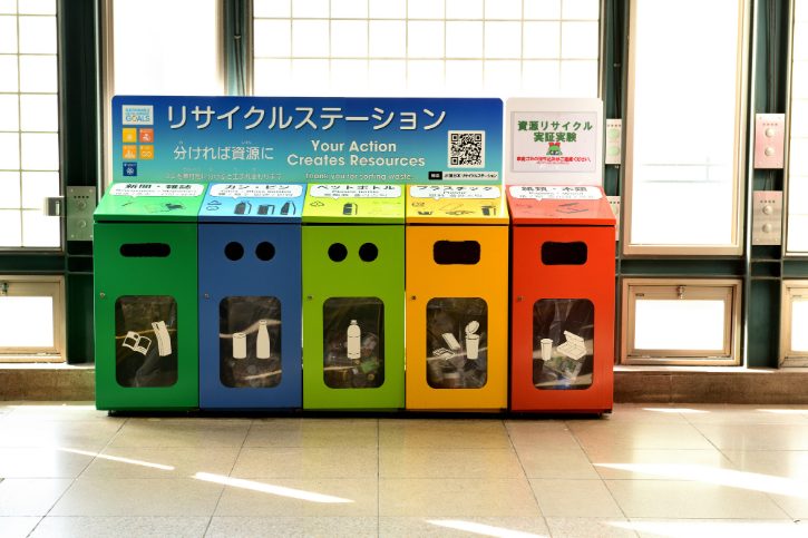 Japan Recycling Station Bins