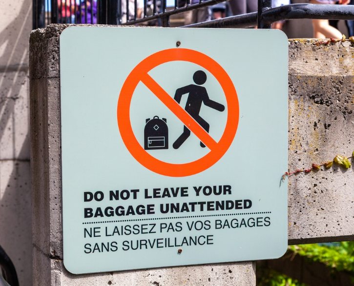 Do Not Leave Baggage Unattended