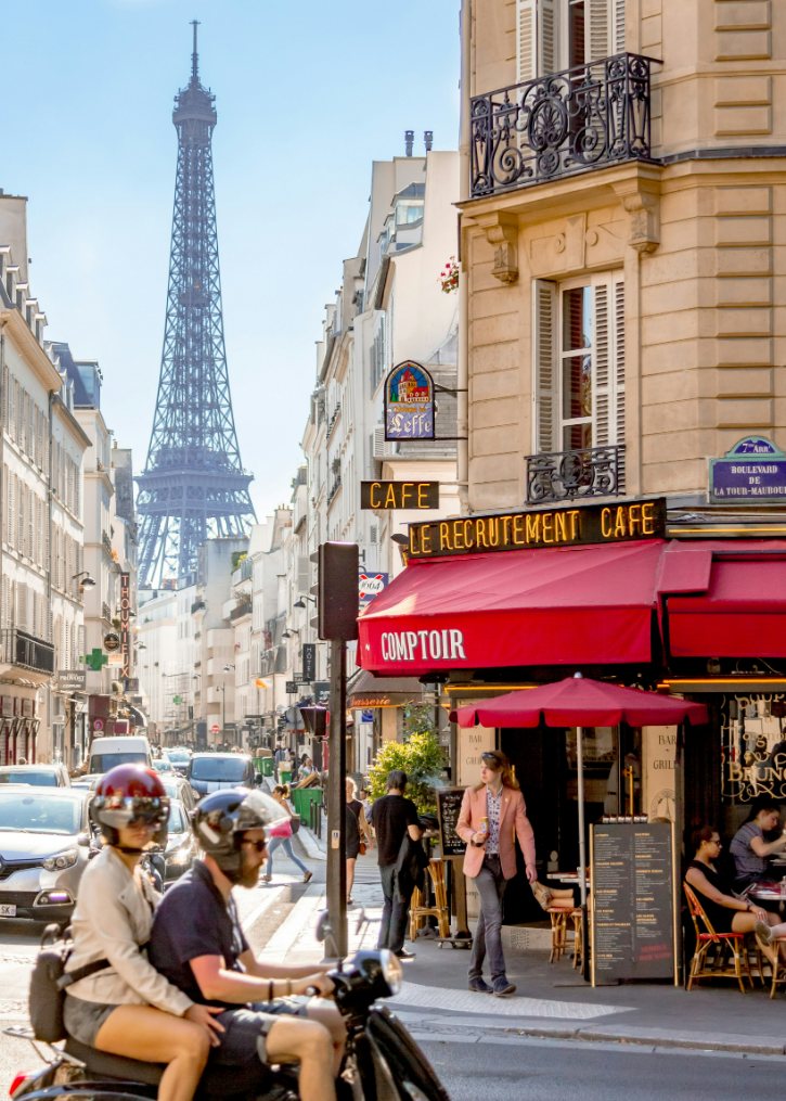 Paris Cafe Near Eiffel Tower
