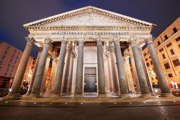 Columns Outside The Pantheon