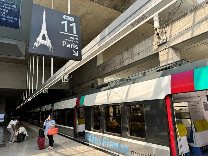 RER Train Charles de Gaulle Airport
