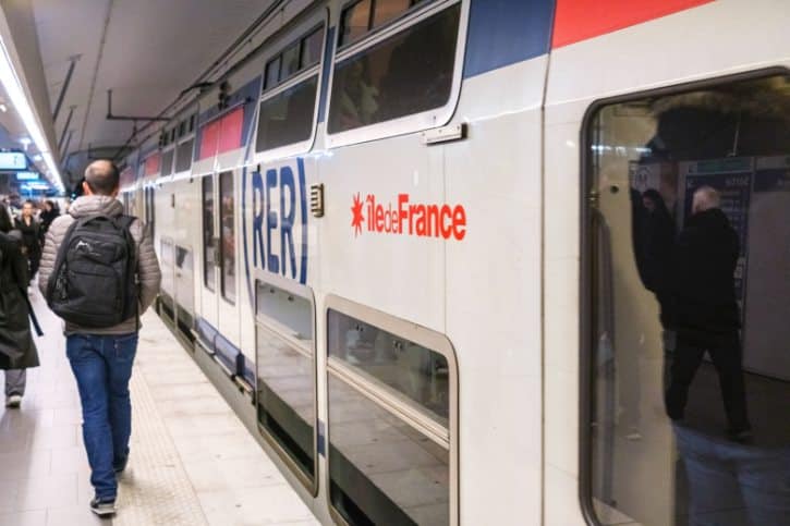 RER Train Paris Station
