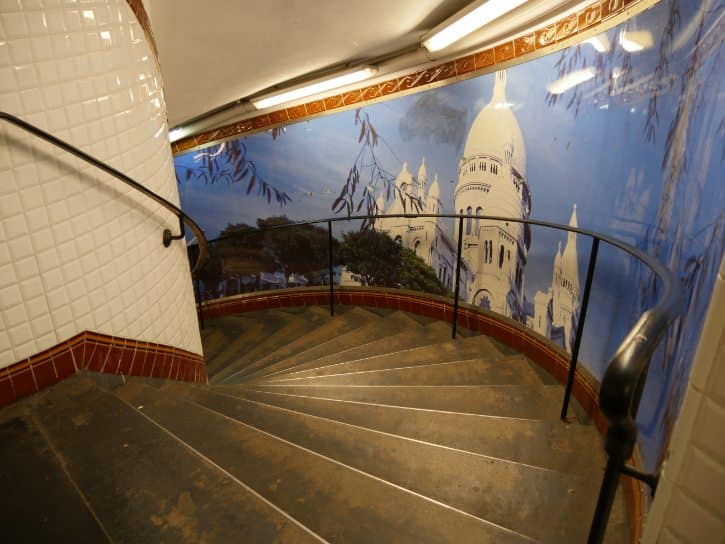 Abbesses Metro Station Stairs