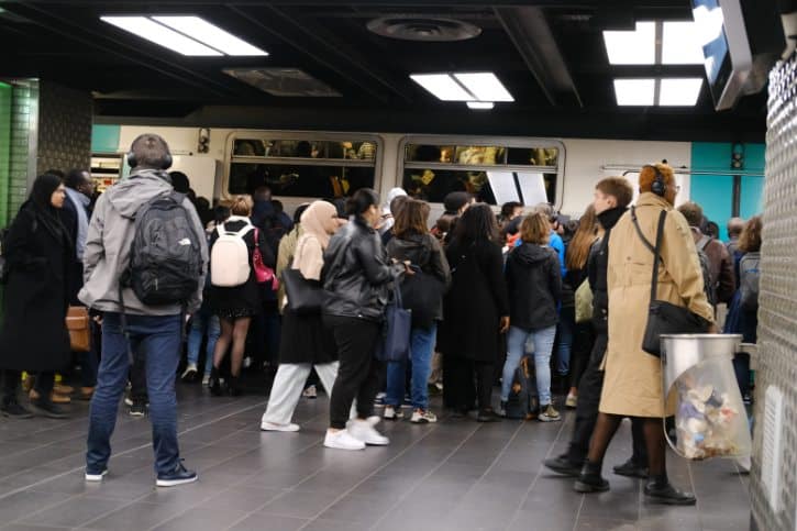 Paris Metro Rush Hour