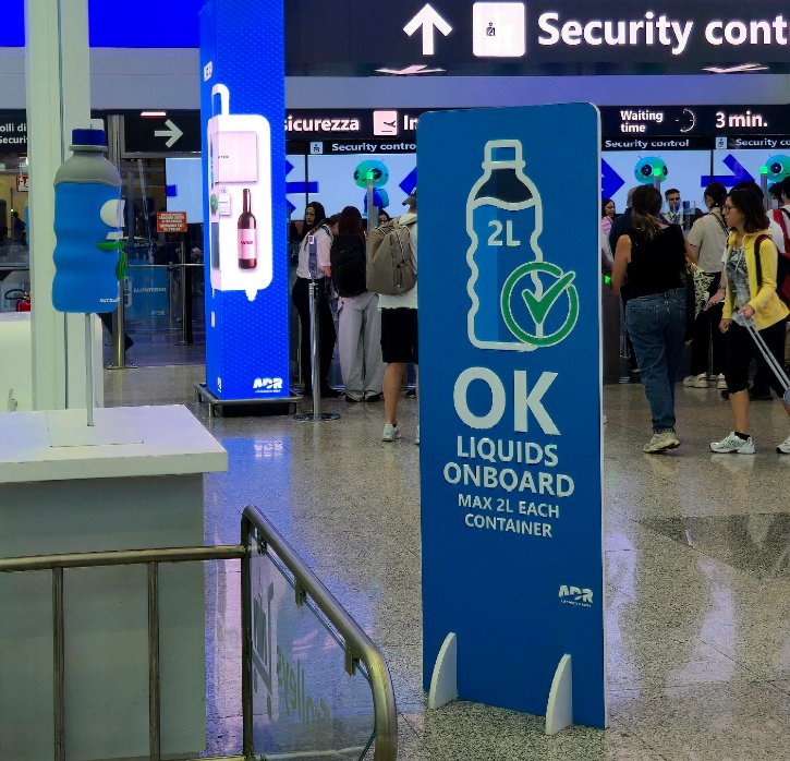 Rome Airport Liquids Security Control