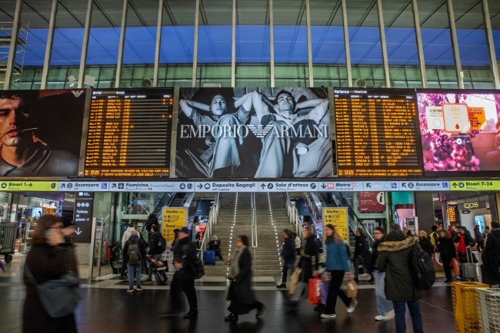 Departures and Arrivals Boards at Roma Termini