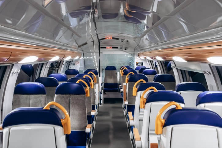 Seats inside TER