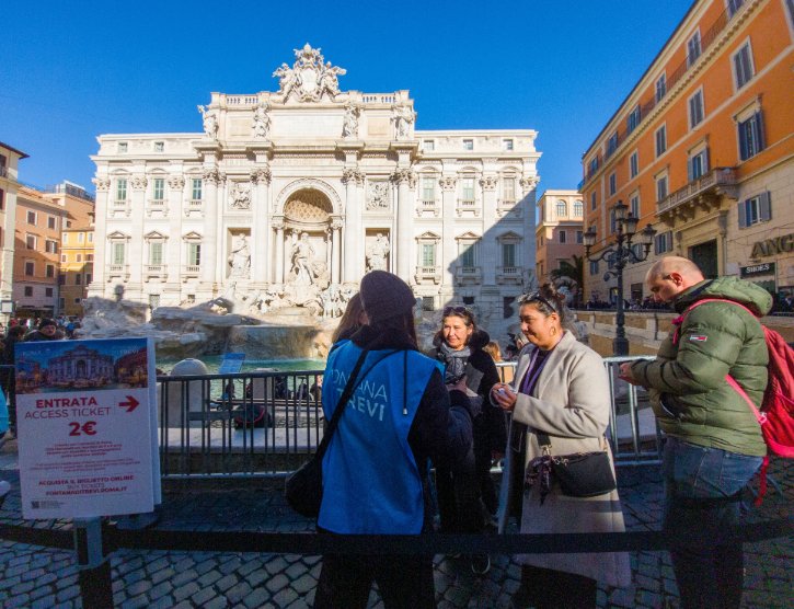 Trevi Fountain Paid Access